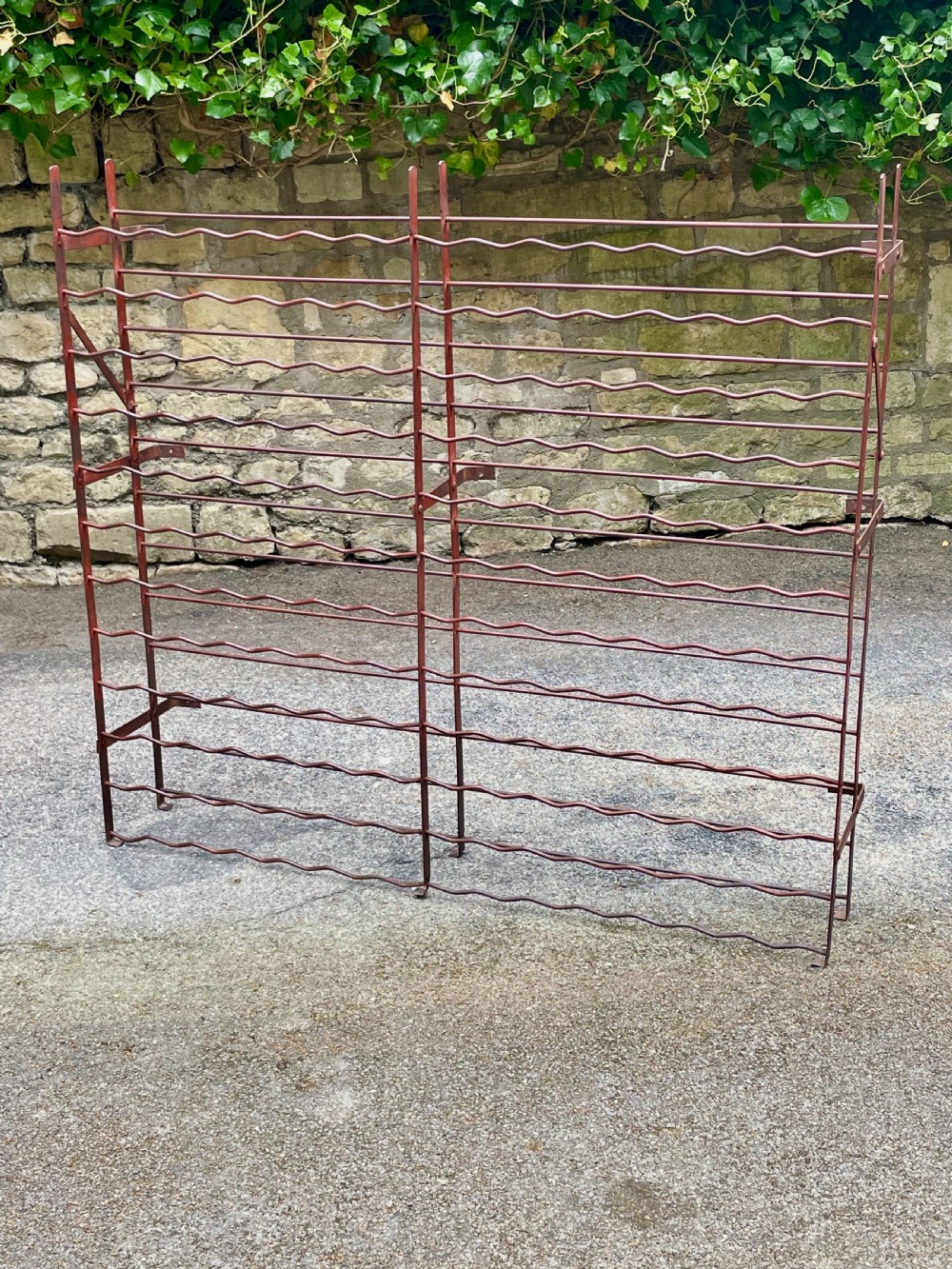 Superb Edwardian wine rack View III