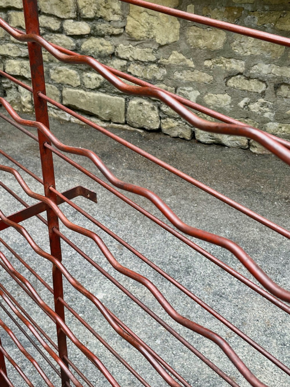 Superb Edwardian wine rack View IV