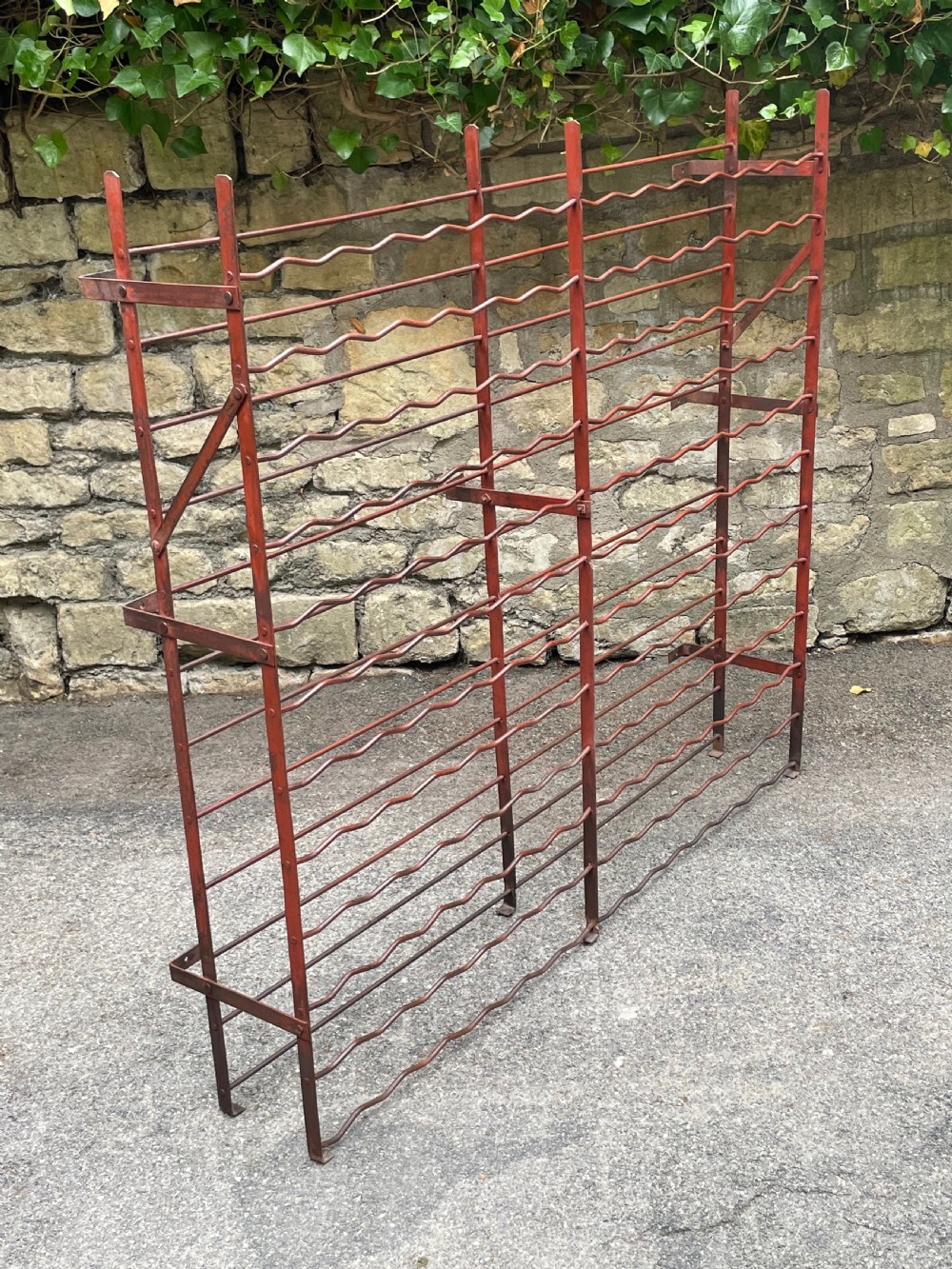 Superb Edwardian wine rack View XII