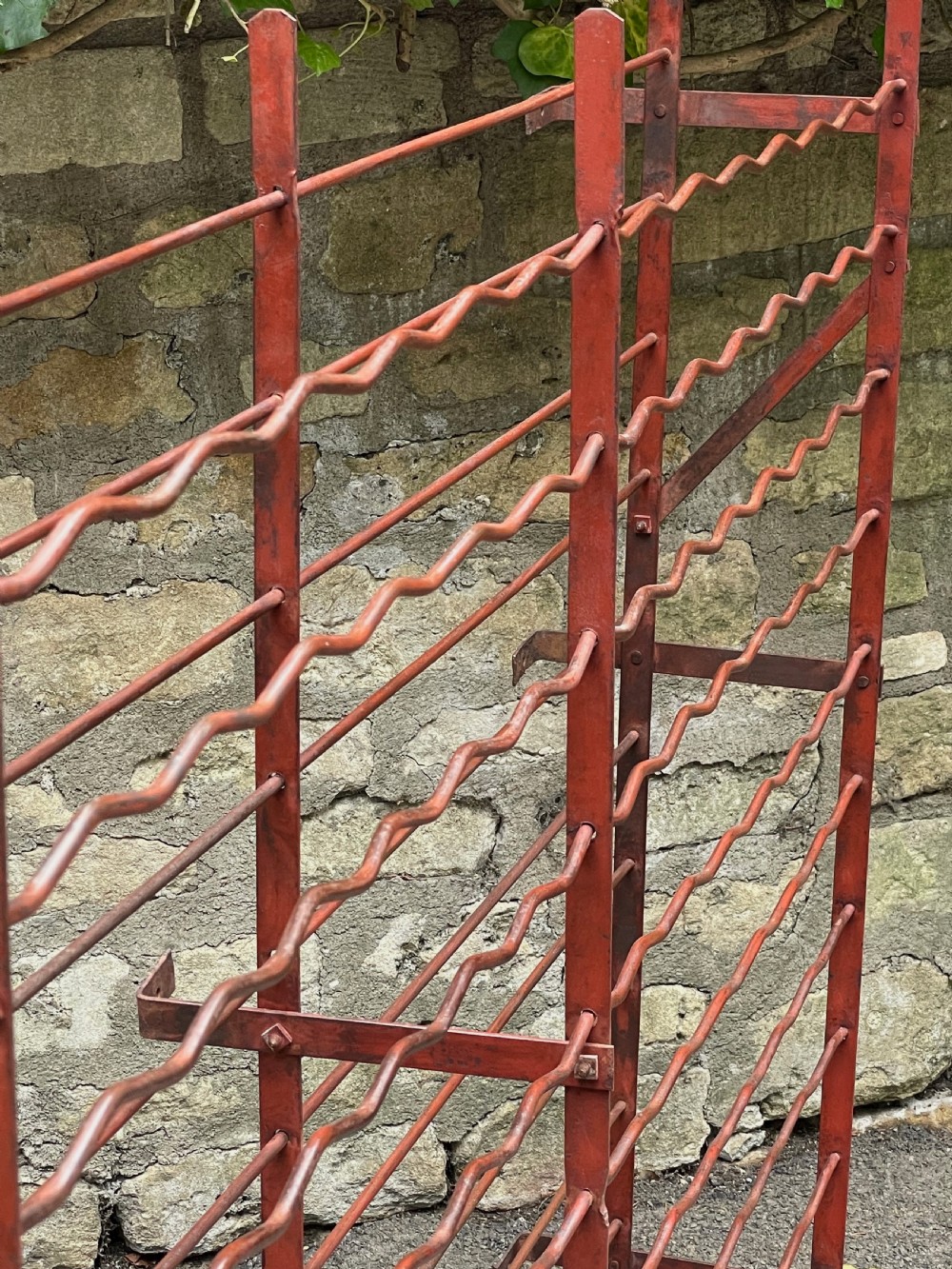 Superb Edwardian wine rack View XIII