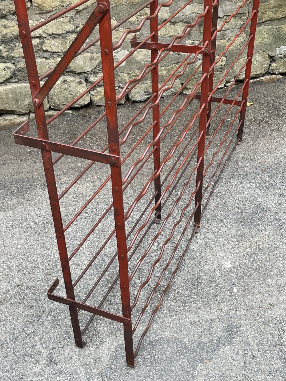 Superb Edwardian wine rack View XV