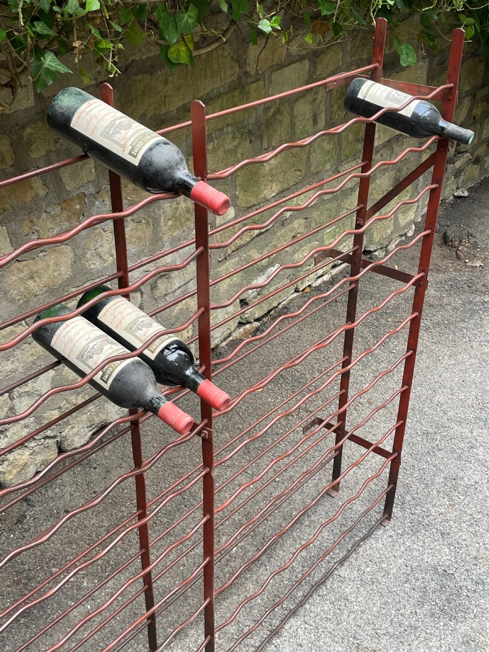Superb Edwardian wine rack View XVIII