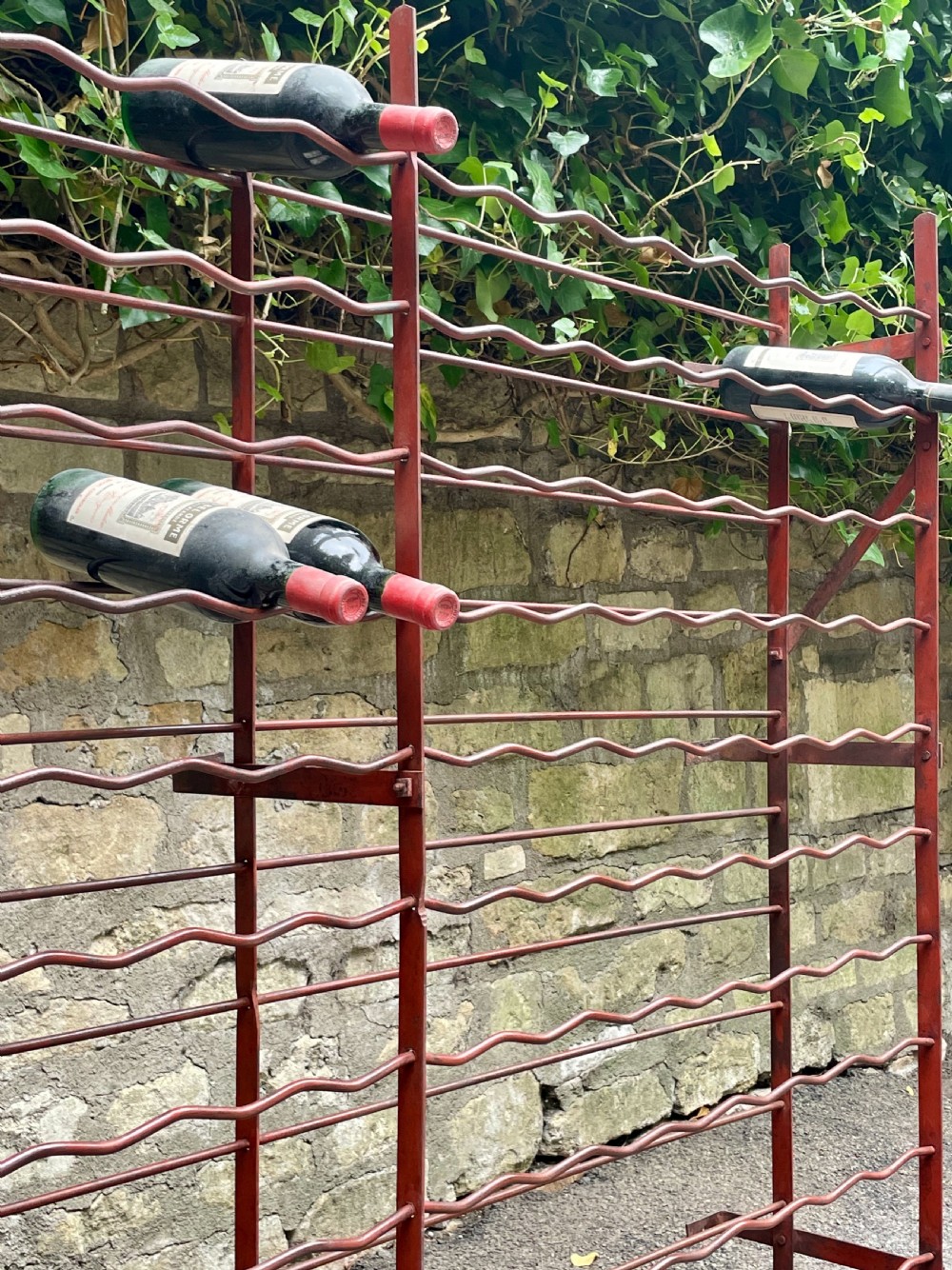 Superb Edwardian wine rack View XIX