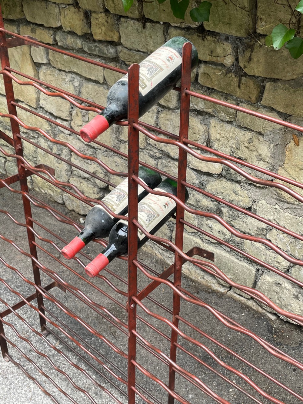 Superb Edwardian wine rack View XXI