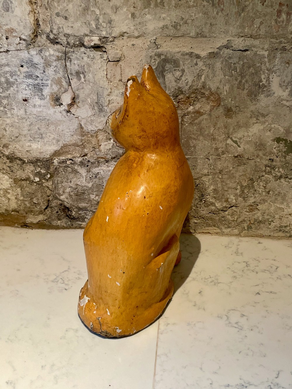 Large Painted Cat Figure View X