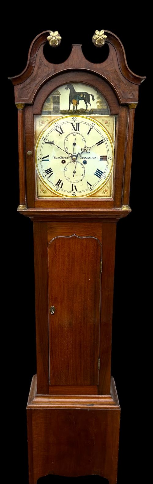 8day Scottish grandfather clock. 
