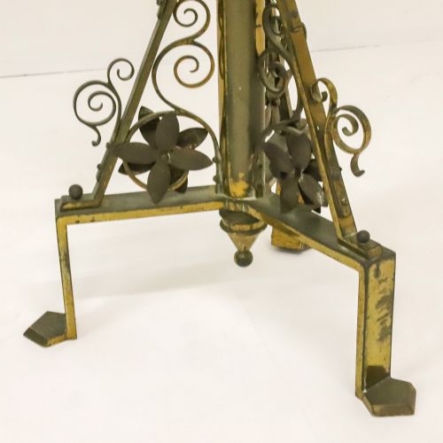 ENGLISH 1883 GILT BRASS ECCLESIASTICAL LECTERN - ADDITIONAL PHOTO 3