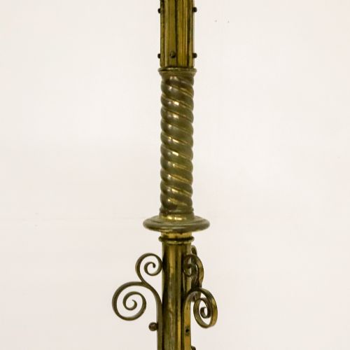 ENGLISH 1883 GILT BRASS ECCLESIASTICAL LECTERN - ADDITIONAL PHOTO 5