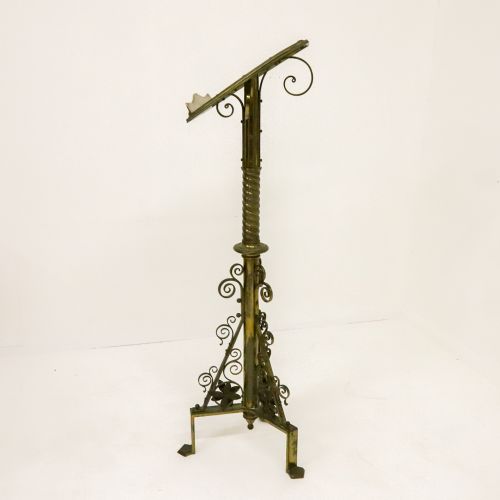ENGLISH 1883 GILT BRASS ECCLESIASTICAL LECTERN - ADDITIONAL PHOTO 8