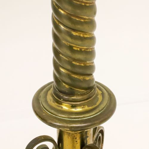 ENGLISH 1883 GILT BRASS ECCLESIASTICAL LECTERN - ADDITIONAL PHOTO 10