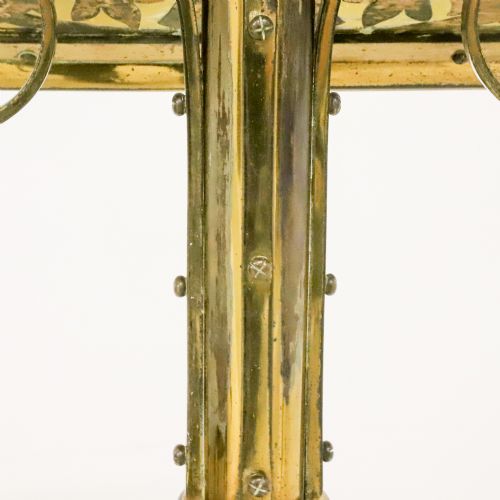 ENGLISH 1883 GILT BRASS ECCLESIASTICAL LECTERN - ADDITIONAL PHOTO 11