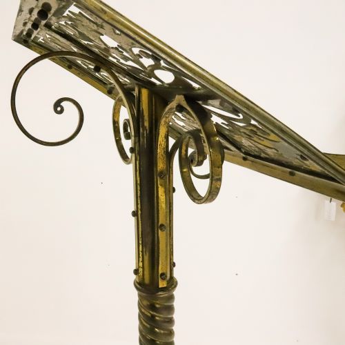 ENGLISH 1883 GILT BRASS ECCLESIASTICAL LECTERN - ADDITIONAL PHOTO 14