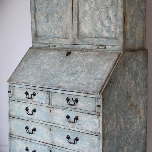 ENGLISH GEORGIAN BUREAU BOOKCASE CIRCA 1820 - ADDITIONAL PHOTO 6