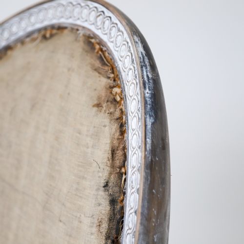 18TH CENTURY SWEDISH GUSTAVIAN ARMCHAIR WITH ORIGINAL TIME WORN PAINT - ADDITIONAL PHOTO 11