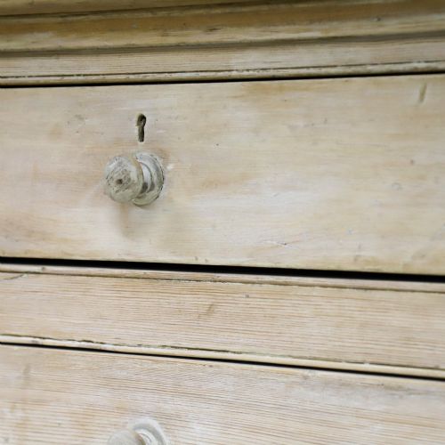 GRAND SCALE ENGLISH 19TH CENTURY COUNTRY HOUSE PINE KITCHEN DRESSER - ADDITIONAL PHOTO 9