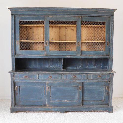 pine butler's pantry dresser early 20thclater painted - CATEGORY: ANTIQUE DRESSERS - DATED 1920