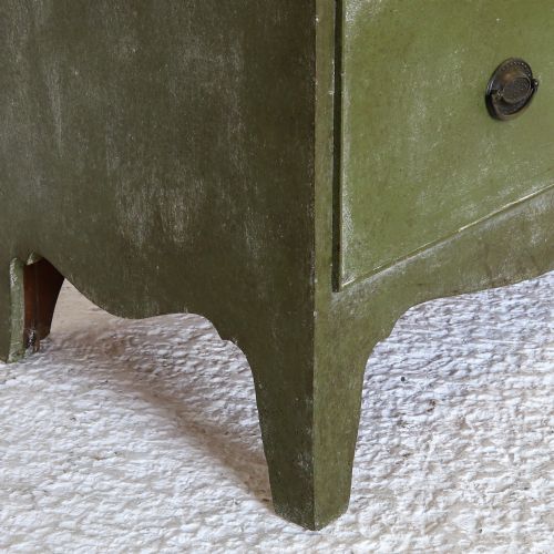 GEORGIAN CHEST OF DRAWERS LATER PAINTED DISTRESSED MOTTLED GREEN - ADDITIONAL PHOTO 8