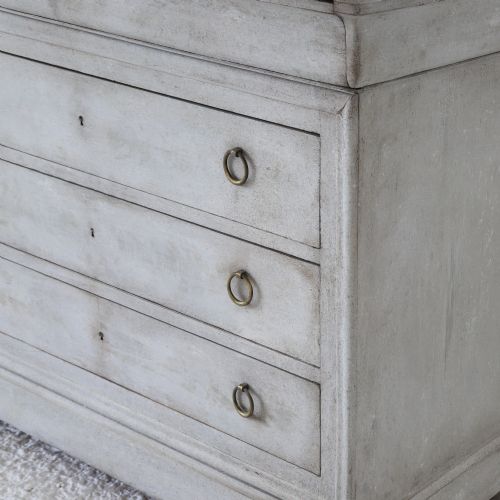 FRENCH COMMODE WITH ORIGINAL MARBLE TOP C1900 - ADDITIONAL PHOTO 11