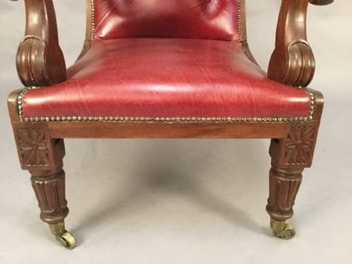 RARE PATENT GENTLEMAN'S RECLINING ARMCHAIR C 1830 - ADDITIONAL PHOTO 7