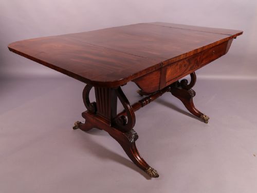 GEORGIAN MAHOGANY SOFA TABLE - ADDITIONAL PHOTO 6