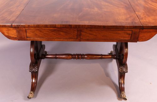 GEORGIAN MAHOGANY SOFA TABLE - ADDITIONAL PHOTO 7