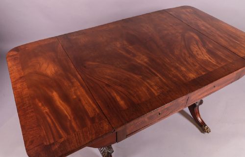 GEORGIAN MAHOGANY SOFA TABLE - ADDITIONAL PHOTO 9