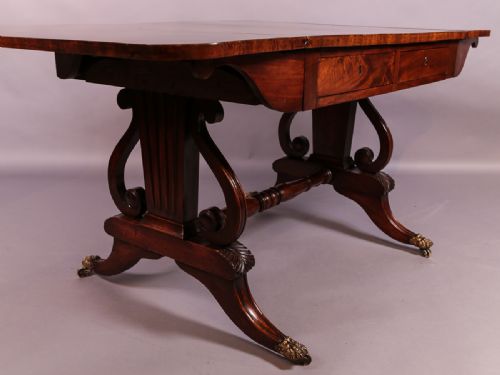 GEORGIAN MAHOGANY SOFA TABLE - ADDITIONAL PHOTO 12