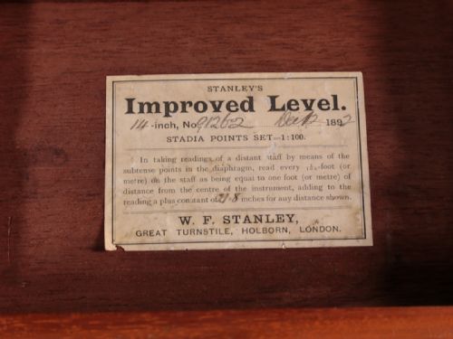ARCHITECTS LEVEL BY WF STANLEY 1892 - ADDITIONAL PHOTO 3