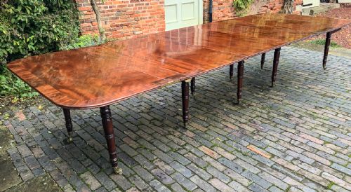 Rare Wilkinson Patent Dining Table Mahogany Seats 14/16