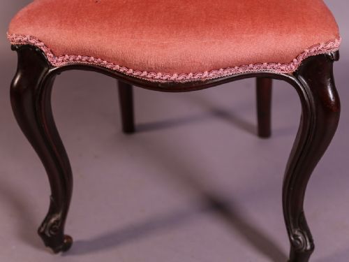 A GOOD SET OF 8 VICTORIAN MAHOGANY DINING CHAIRS - ADDITIONAL PHOTO 12