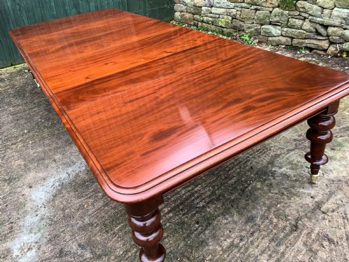 Very Large Victorian Mahogany Extending Dining Table