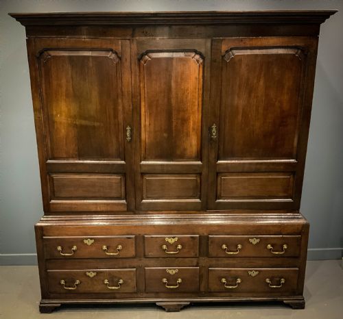 An 18th Century Oak Livery Cupboard