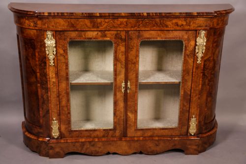 A Super Quality Burr Walnut Credenza
