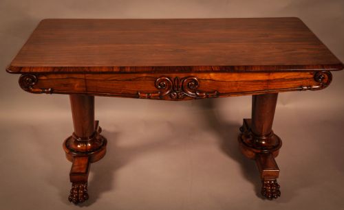 A Fine William IV Library Table in Rosewood