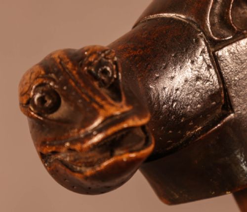 POSSIBLY UNIQUE WINDSOR CHAIR SNAKE HEAD CARVINGS - ADDITIONAL PHOTO 6