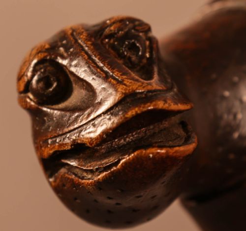 POSSIBLY UNIQUE WINDSOR CHAIR SNAKE HEAD CARVINGS - ADDITIONAL PHOTO 14