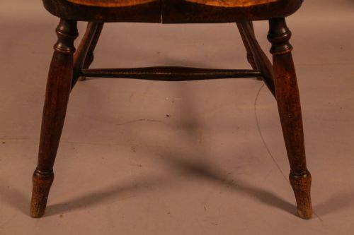 POSSIBLY UNIQUE WINDSOR CHAIR SNAKE HEAD CARVINGS - ADDITIONAL PHOTO 19