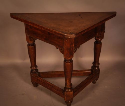 A Rare 17th Century Credence Table in Oak