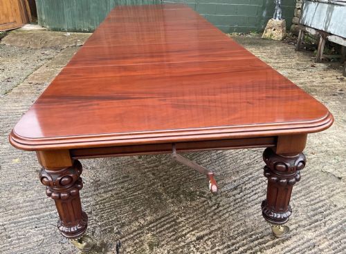 Very Large Victorian Extending Dining Table Mahogany Seats 20