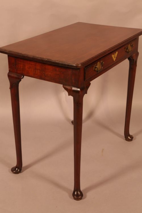 A GEORGE II SINGLE DRAWER SIDE TABLE MAHOGANY - ADDITIONAL PHOTO 5