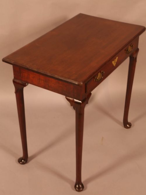 A GEORGE II SINGLE DRAWER SIDE TABLE MAHOGANY - ADDITIONAL PHOTO 6