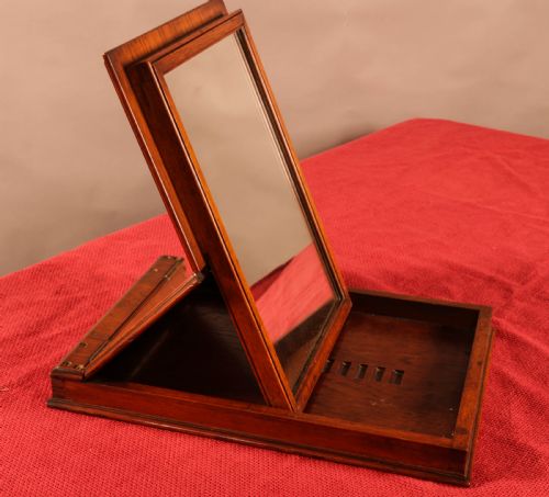 a 19th century campaign mirror - CATEGORY: ANTIQUE MIRRORS - DATED 19TH CENTURY