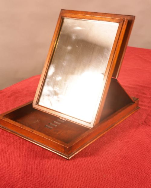 A 19TH CENTURY CAMPAIGN MIRROR - ADDITIONAL PHOTO 1