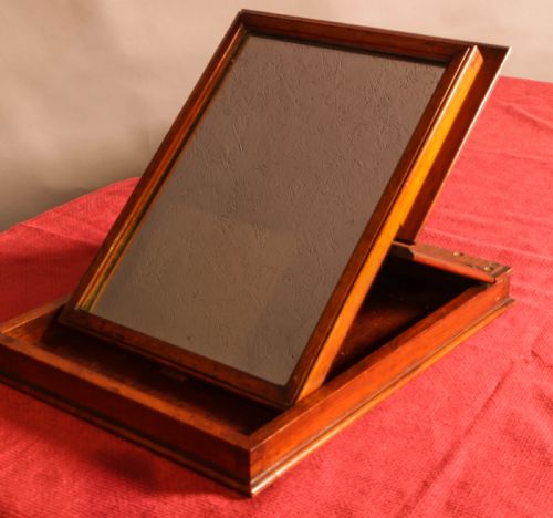 A 19TH CENTURY CAMPAIGN MIRROR - ADDITIONAL PHOTO 3