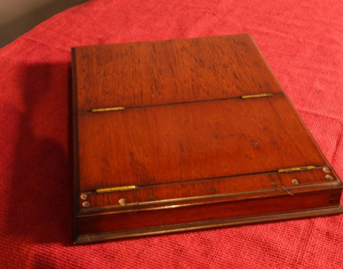 A 19TH CENTURY CAMPAIGN MIRROR - ADDITIONAL PHOTO 4