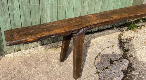 AN 18TH CENTURY OAK BENCH FROM BISHOPTHORPE PALACE YORK - ADDITIONAL PHOTO 5