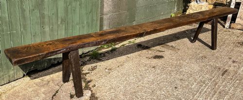 18TH C OAK BENCH FROM BISHOPTHORPE PALACE YORK - ADDITIONAL PHOTO 1