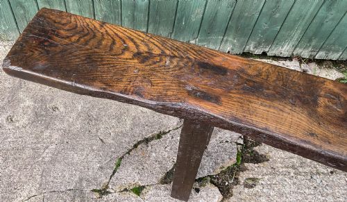 18TH C OAK BENCH FROM BISHOPTHORPE PALACE YORK - ADDITIONAL PHOTO 6