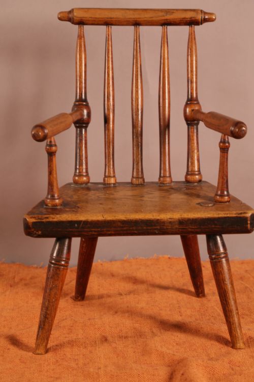 a rare childs chair - CATEGORY: ANTIQUE CHAIRS - DATED 19TH CENTURY
