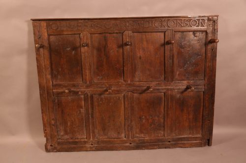 A 17th Century Oak Panel Oliver and Joanna Dickonson